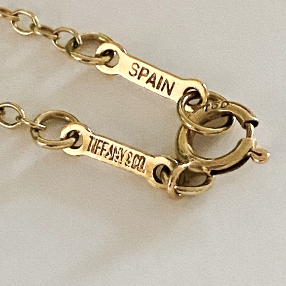 Tiffany 18k Gold Elsa Peretti XL Open Heart Necklace - Picture 4 of 12